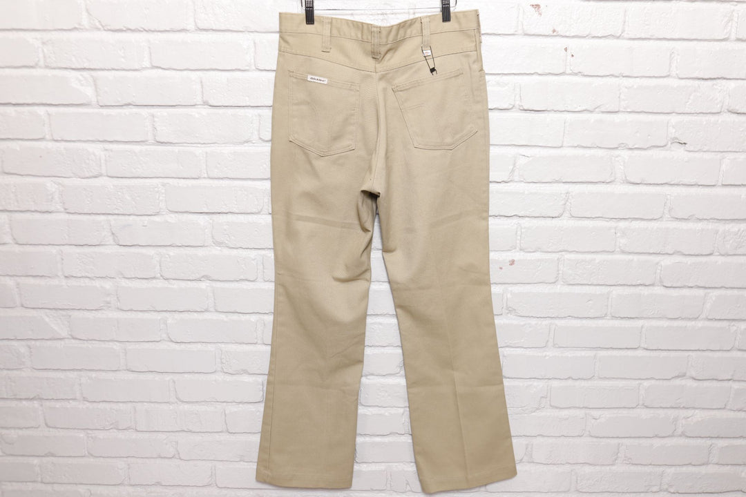 Dickies Vintage Tan Flare Pants 70s 33/31