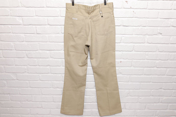 Dickies Vintage Tan Flare Pants 70s 33/31