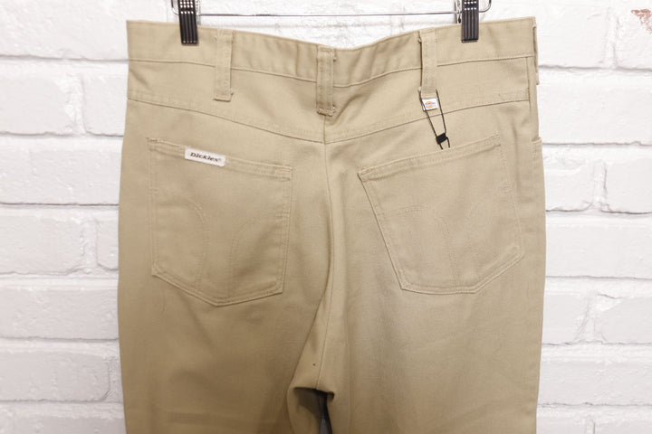 Dickies Vintage Tan Flare Pants 70s 33/31