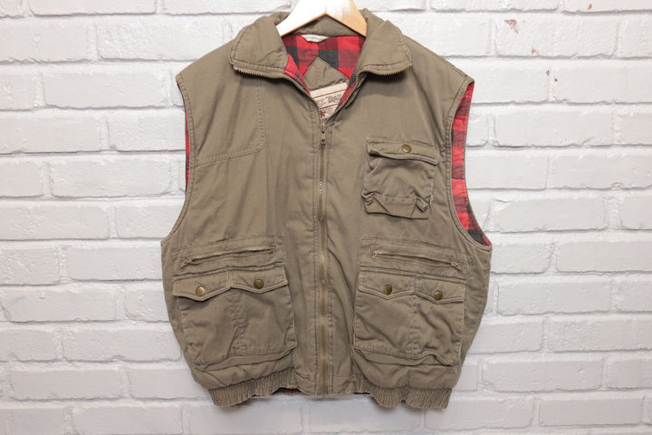 90s Vintage Ozark Trail Brown Vest Size XL