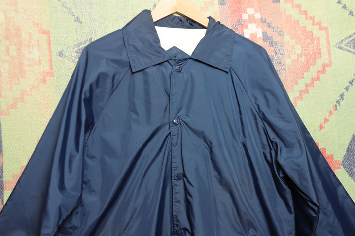 Vintage Navy Windbreaker Jacket Large 90s