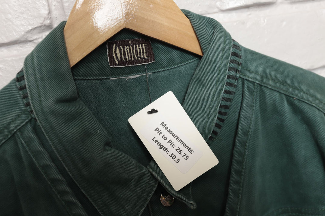 90s Vintage Corniche Green Vest  Jacket Size XL