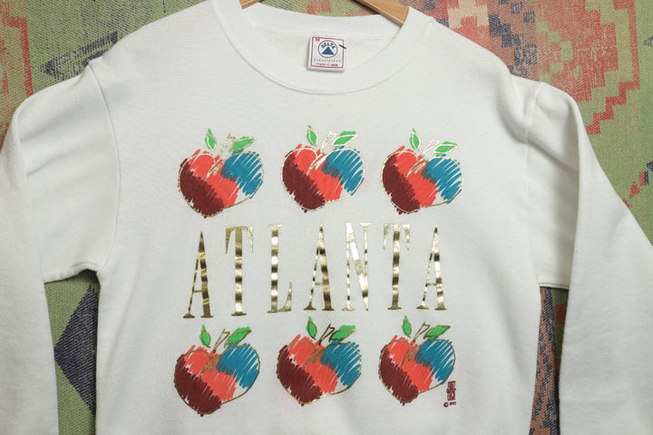 Atlanta Georgia Vintage Peaches Sweatshirt 90s Medium