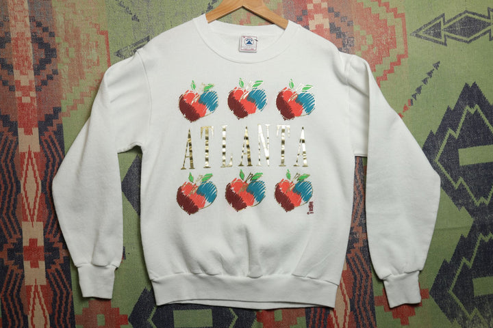 Atlanta Georgia Vintage Peaches Sweatshirt 90s Medium
