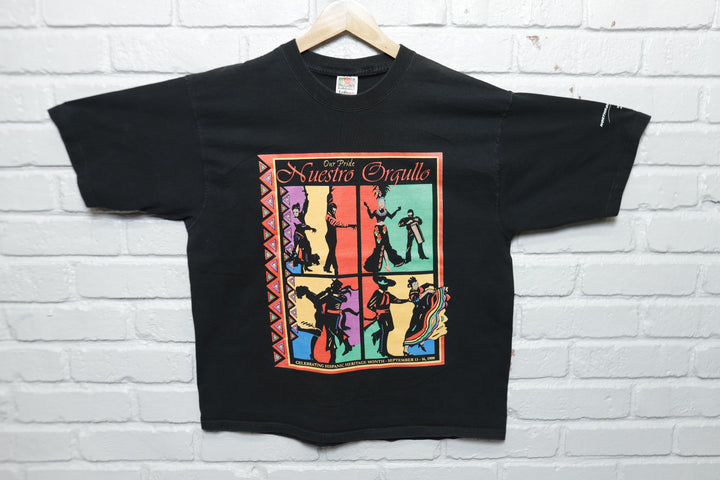 Hispanic Heritage Month Vintage Nuestro Orgullo T Shirt 2000s Large