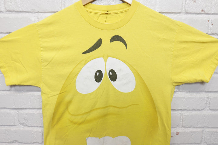 Yellow M&M Vintage T Shirt Large 2000s