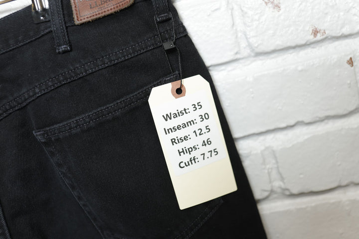 L.L. Bean Vintage Black Classic Fit Jeans 2000s 35/30