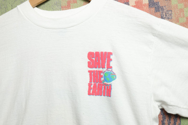 Speak out Save the Earth Vintage T Shirt Large 90s