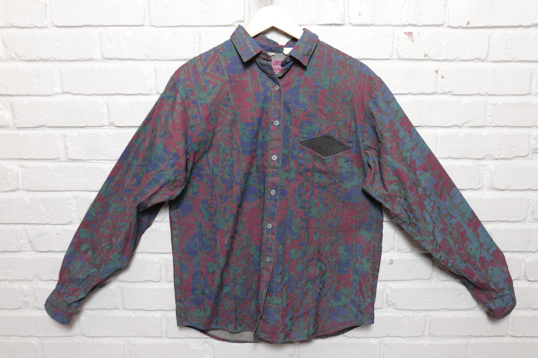 Cameo Rose Western Vintage  Shirt 9/10 Large 90s