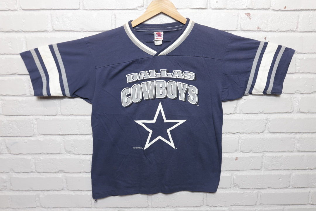 Dallas Cowboys Vintage Ringer T Shirt 90s Medium