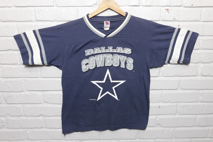 Dallas Cowboys Vintage Ringer T Shirt 90s Medium