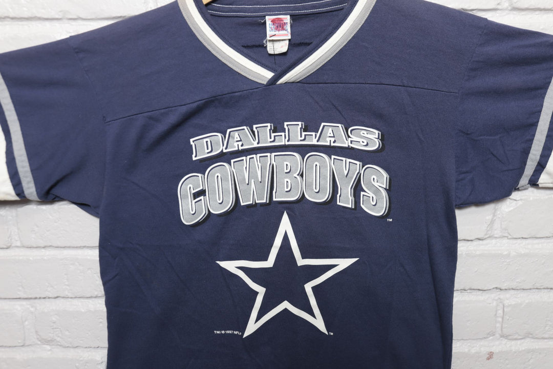 Dallas Cowboys Vintage Ringer T Shirt 90s Medium