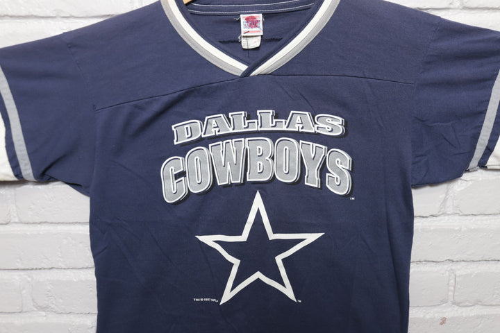 Dallas Cowboys Vintage Ringer T Shirt 90s Medium