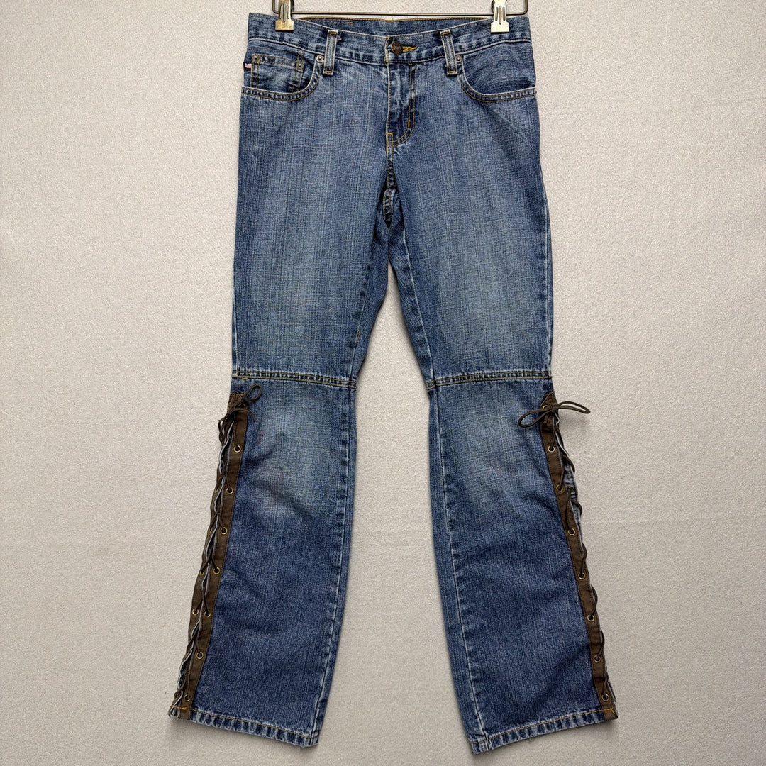 Vintage Ralph Lauren Lace Up Leg Polo Jeans Size 29