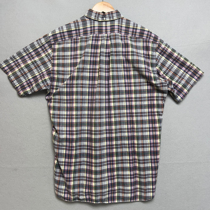Vintage Polo Ralph lauren Plaid Button Down Shirt Size Medium