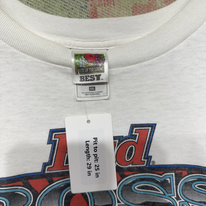 Bud Boss Tour Vintage Truck Racing T Shirt Size XXL 90s