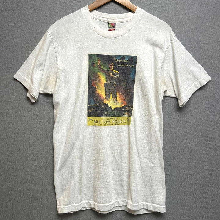Vintage 90s Military Police T Shirt Size Medium