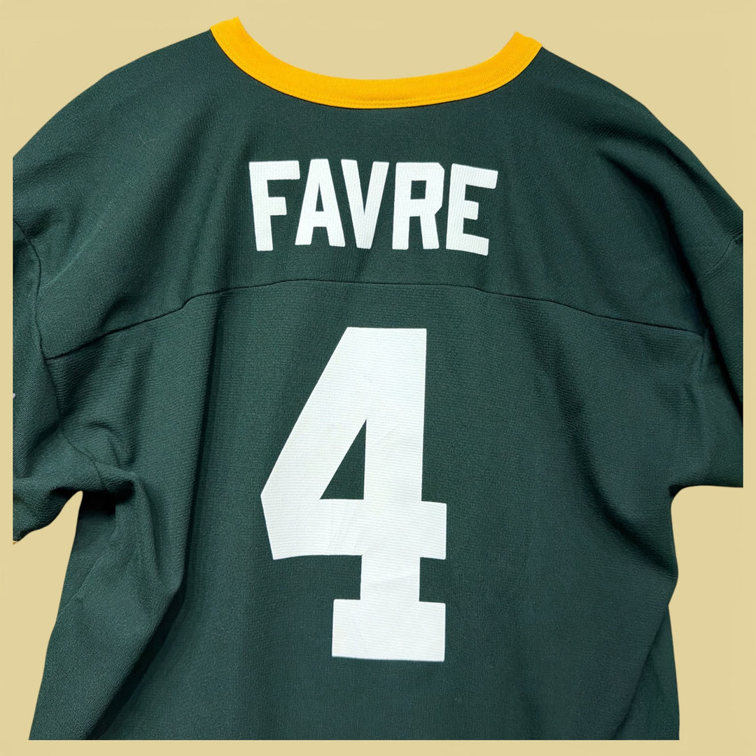 Vintage Brett Favre Packers 90s Logo Athletic Jersey Size Large
