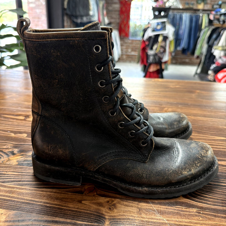 Women's Frye Veronica Lace Up Combat Boots Size 7.5B
