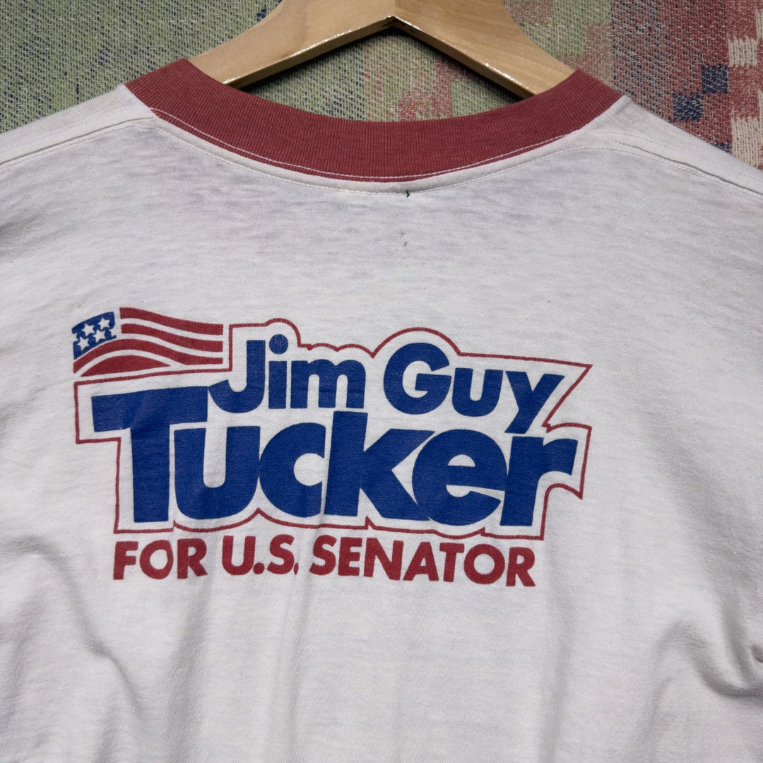 Jim Guy Tucker Senator Vintage T Shirt Size Medium 80s