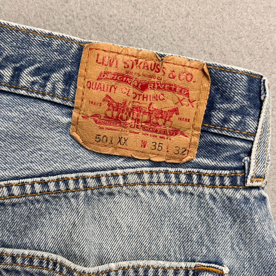 Vintage Levi's 501xx Light Wash Jeans Made in USA Men's 34x29