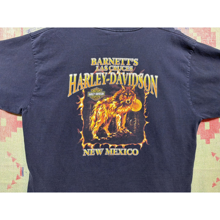 Harley Davidson Goth Pin up Girl Vintage T Shirt Size XL 2000s