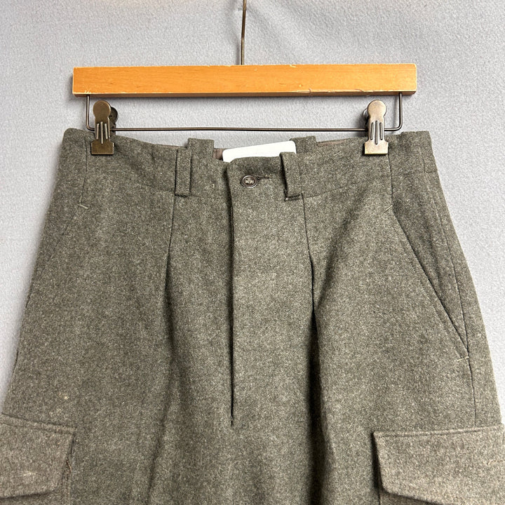 Vintage Swedish Army Wool Pants Size 30x30
