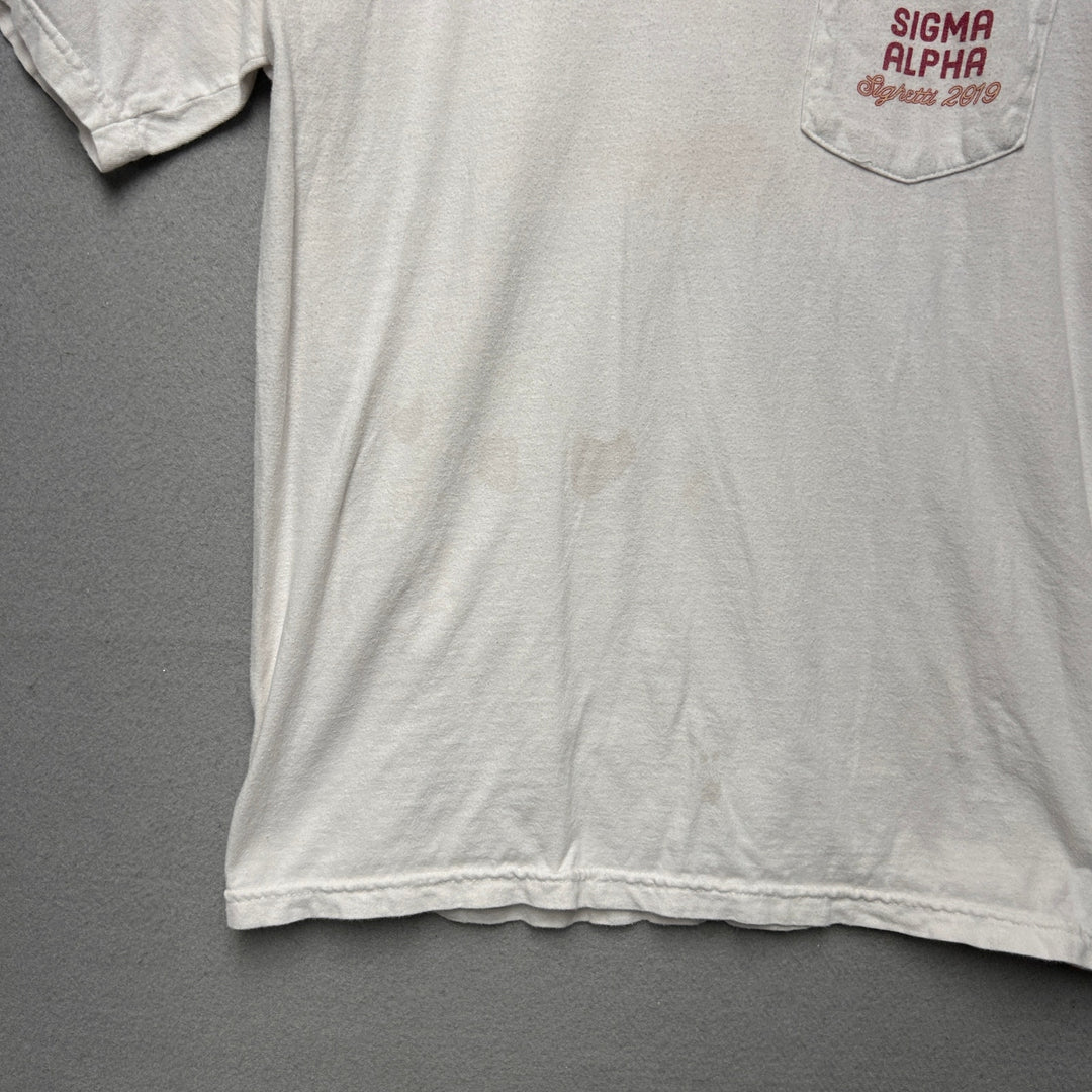 Sigma Alpha Spaghetti T Shirt size Medium