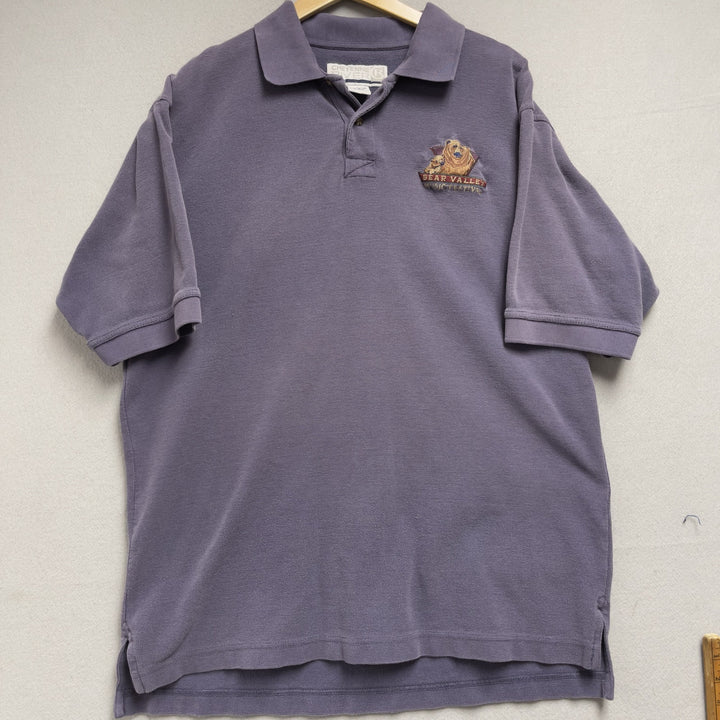 Vintage Bear Valley Music Festival Polo Shirt Size Large