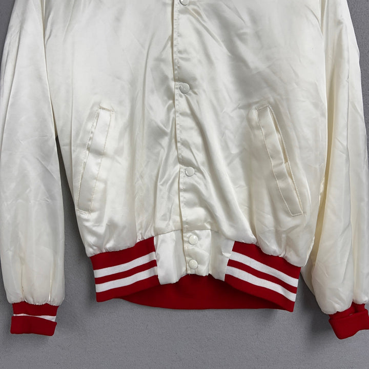 Vintage Westark White Bomber Jacket Size Small