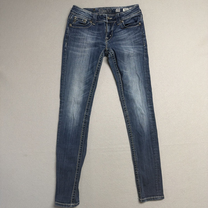 Vintage Miss Me Y2K Aztec Pocket Jeans Size 28
