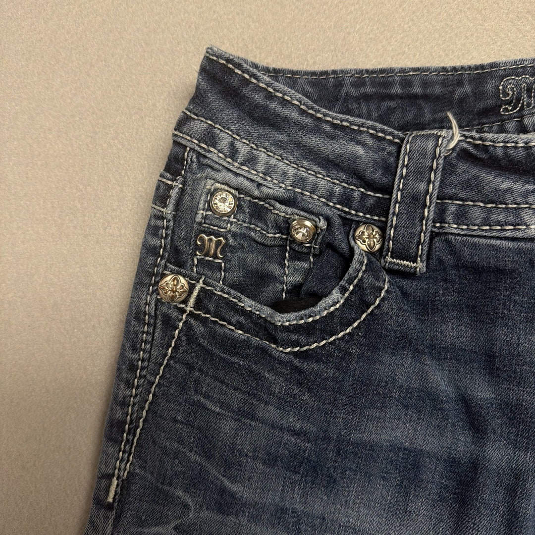 Vintage Miss Me Embellished Pocket Y2K Jeans Size 26