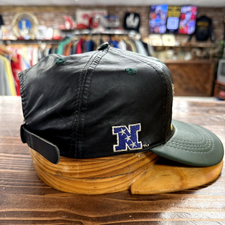 Vintage Green Bay Packers Leather Strap Back Hat