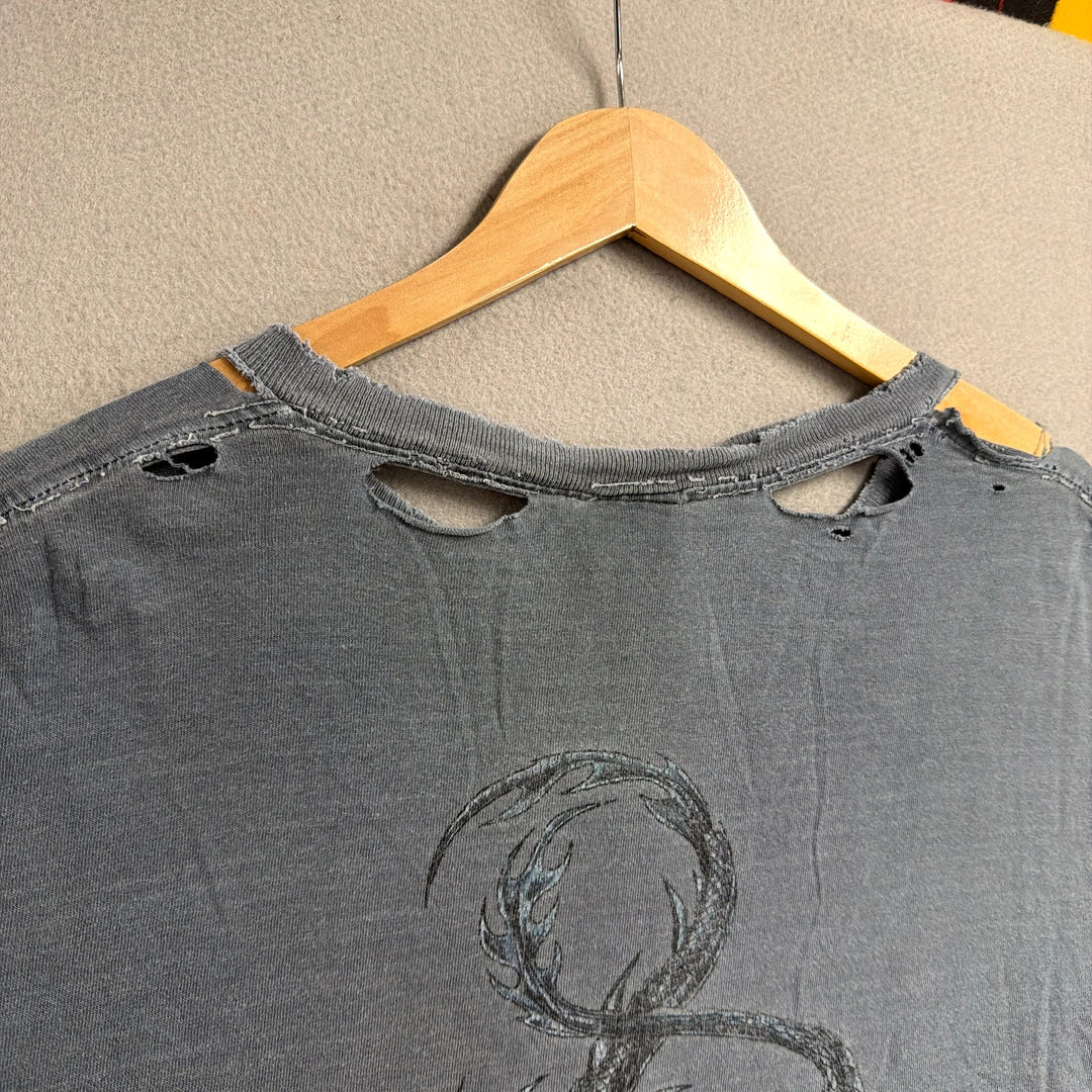 Vintage Top Heavy Dragon Thrashed Distressed Shirt size XL