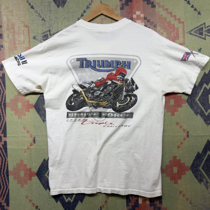 Triumph motorcycles Vintage T Shirt Size Large 90s