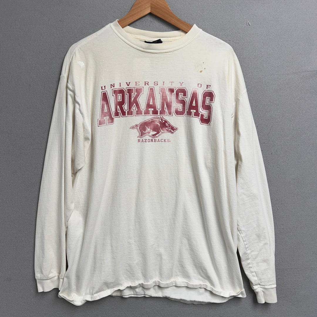 Vintage Arkansas Long Sleeve T Shirt Size Large