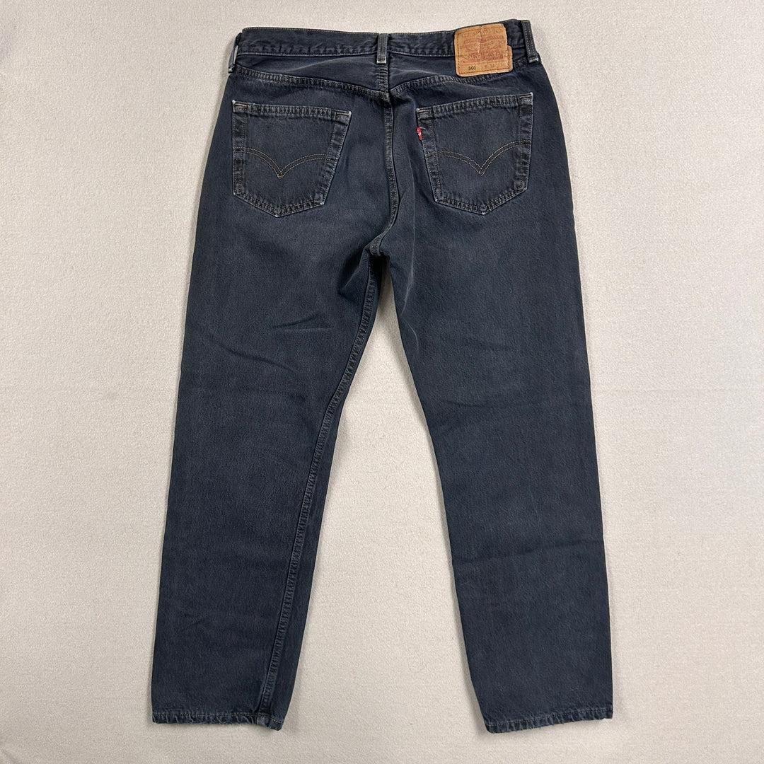 Vintage Levi's 501 Made in USA 1996 Dark Blue Jeans Size 32