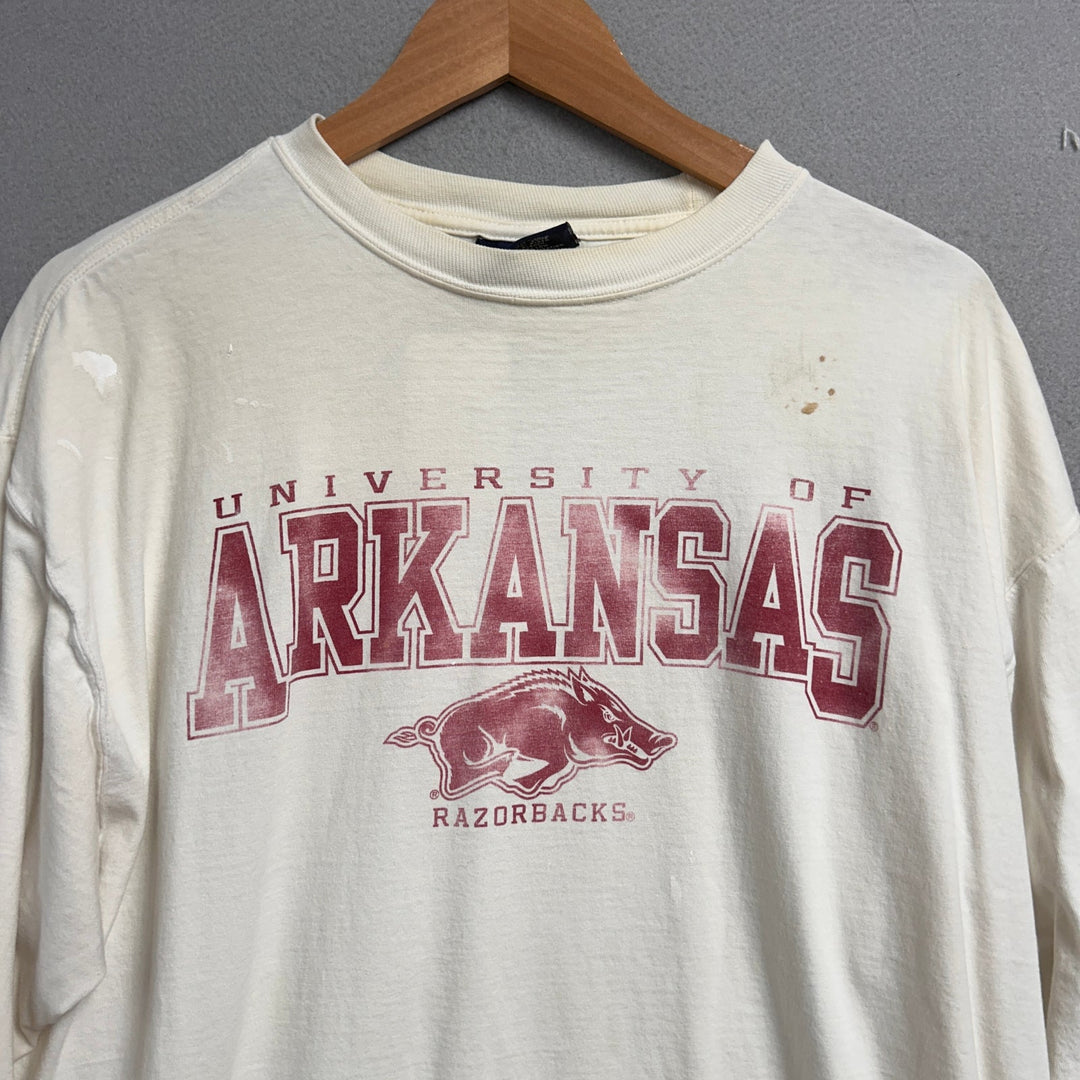 Vintage Arkansas Long Sleeve T Shirt Size Large