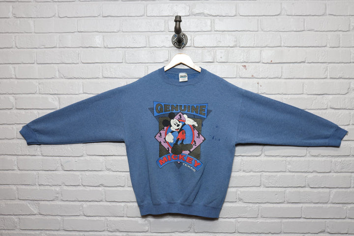 90s disney genuine mickey texas sweatshirt size large
