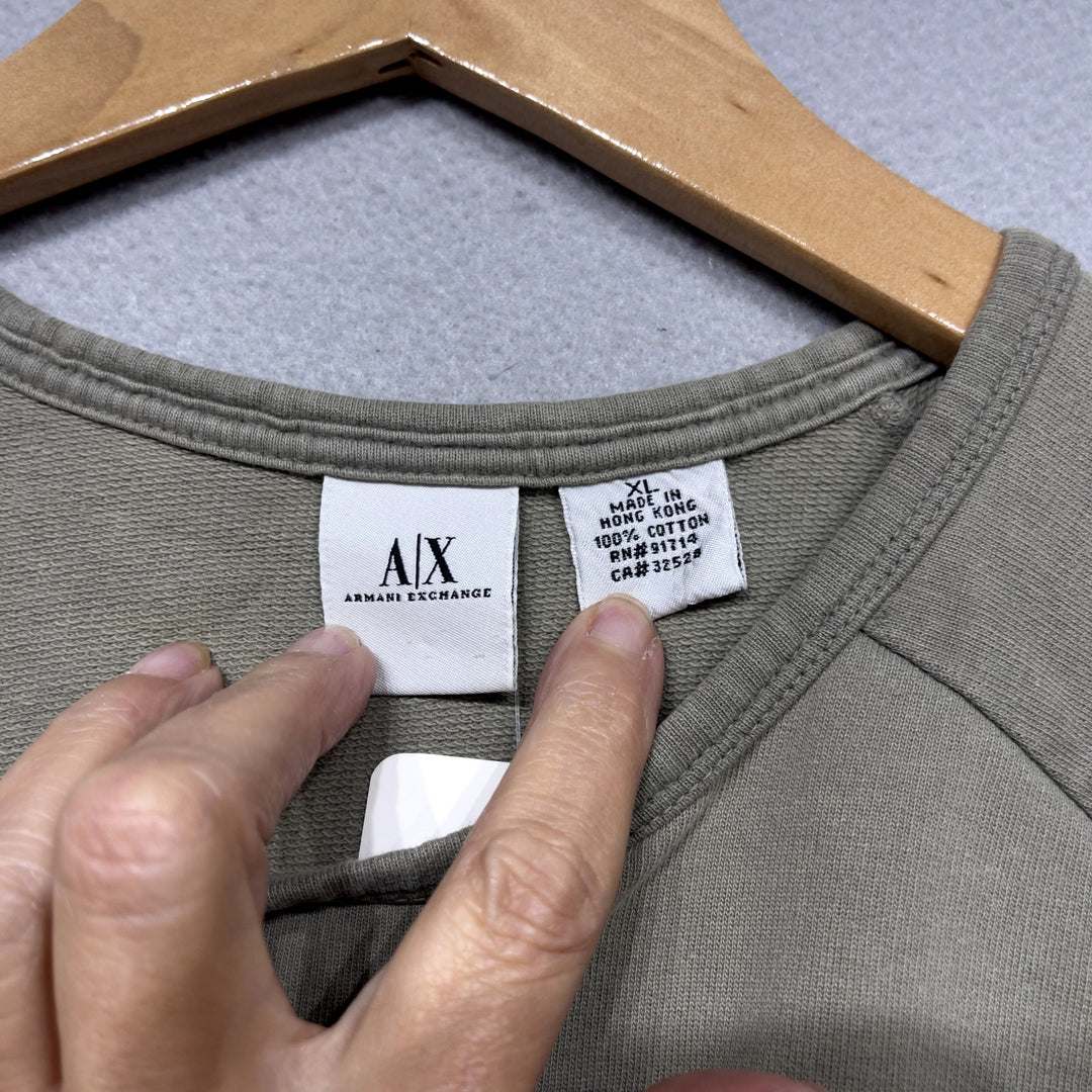 Vintage Armani Exchange Terry t Shirt Size XL