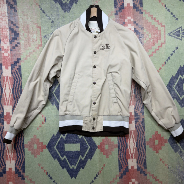 Wes Cook Insurance Vintage Chain stitch Jacket XS 70s