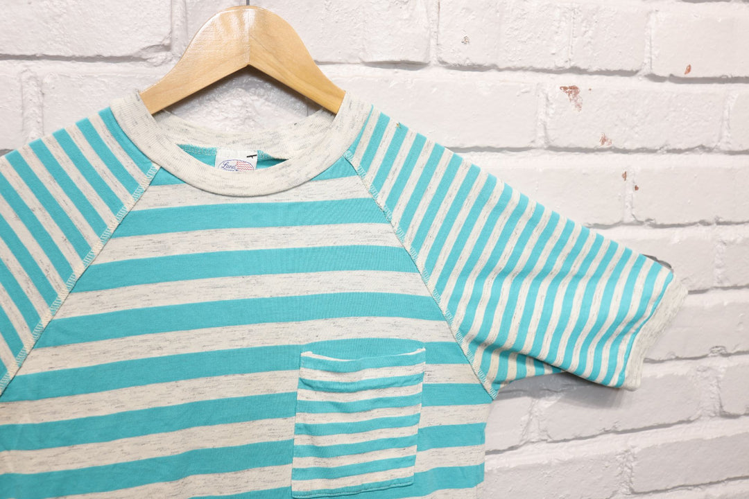 90s land n sea striped shirt size medium