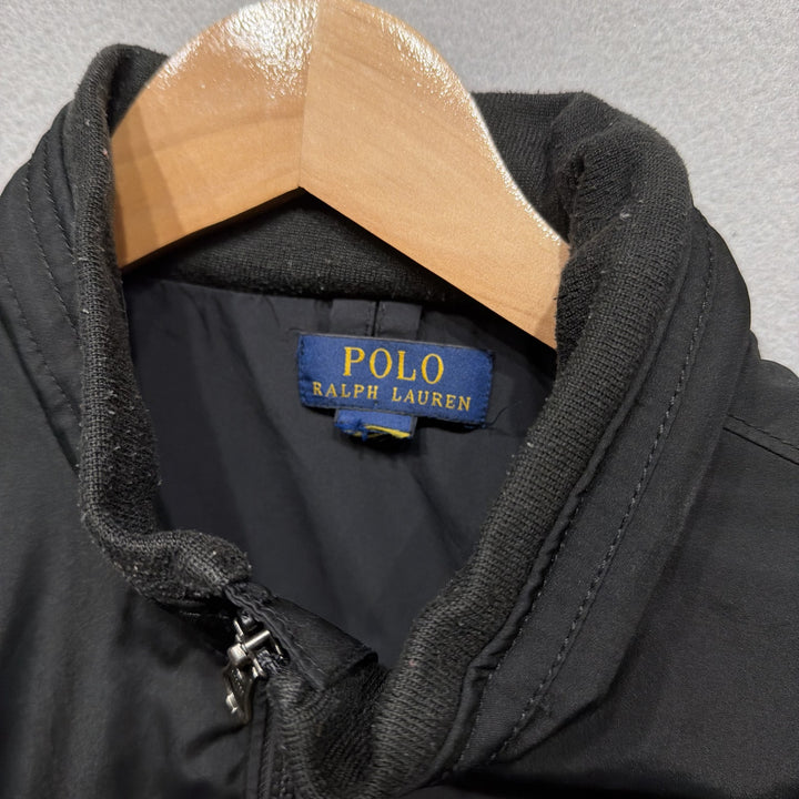 Polo Ralph Lauren Black Windbreaker Jacket Size Medium