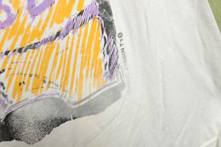 Magic Johnson Vintage We Believe T Shirt Large 90s