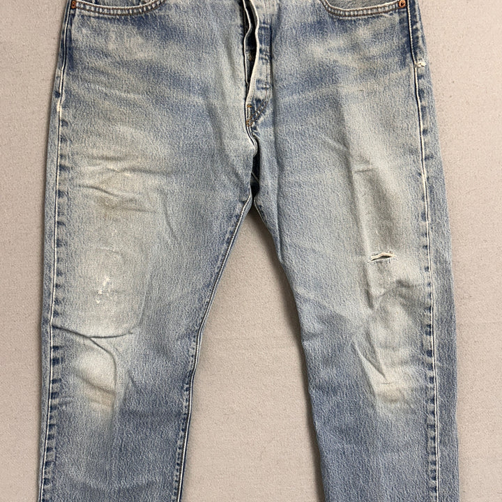 Vintage Levi's 501xx Light Wash Jeans Made in USA Men's 34x29