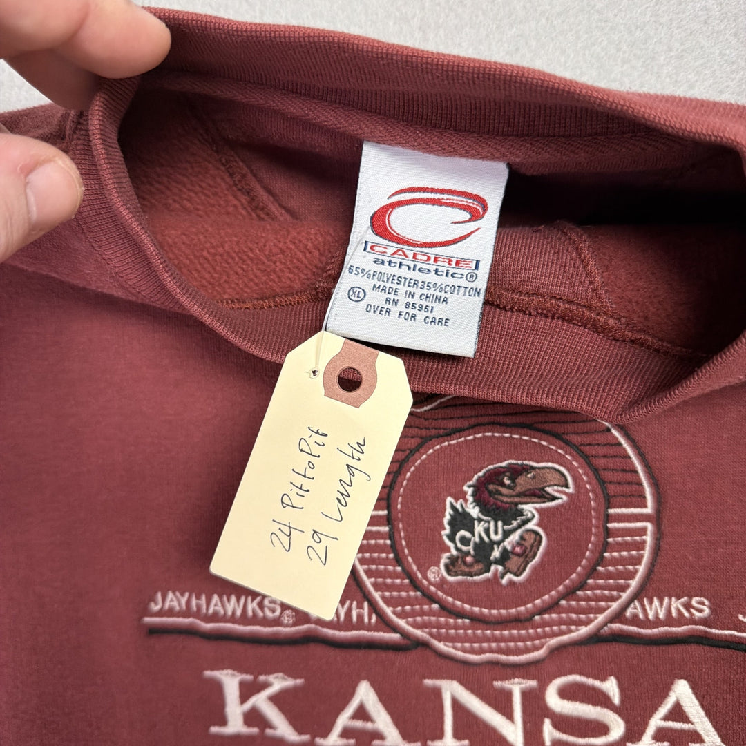 Vintage University of Kansas Jayhawks Sweatshirt Size XL