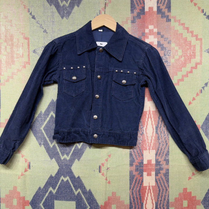 Kids Vintage Corduroy Jacket Medium 70s