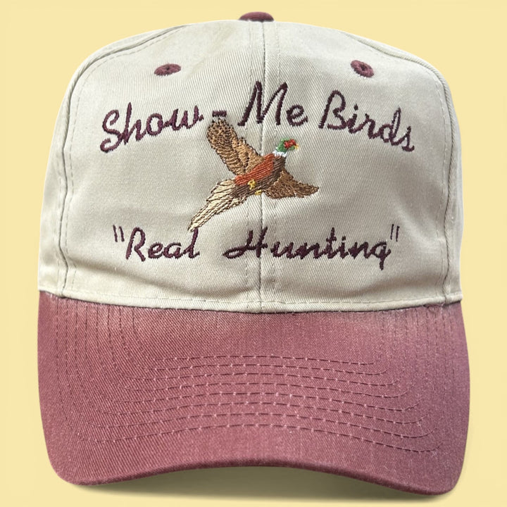 Vintage 90s Show Me Birds Hunting Snapback Hat