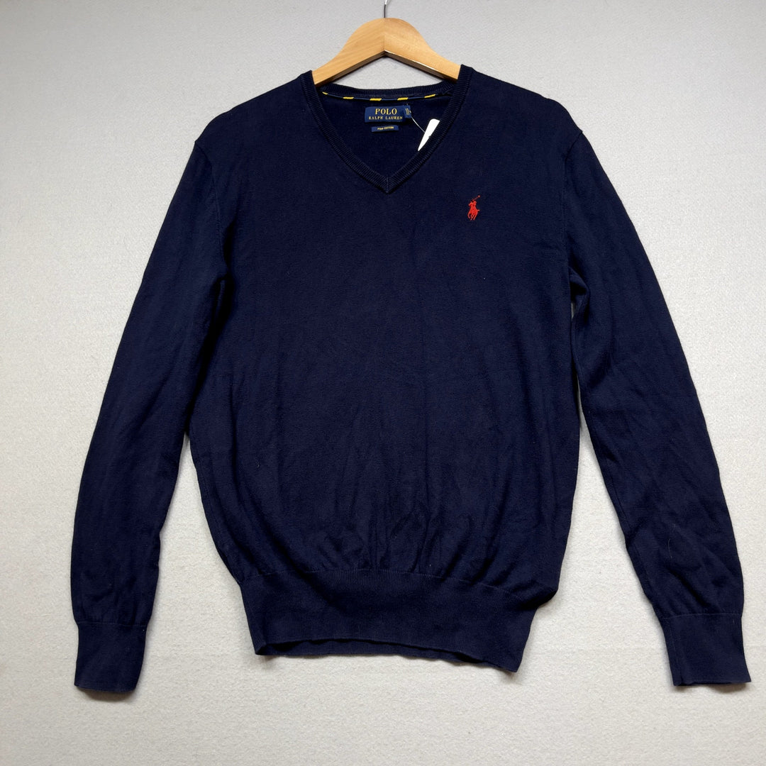 Polo Ralph Lauren V Neck Pima Cotton Sweater size XS
