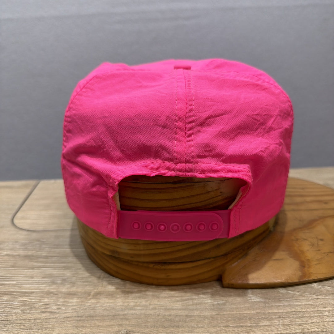 Vintage 80s California Angels Pink Snapback Hat
